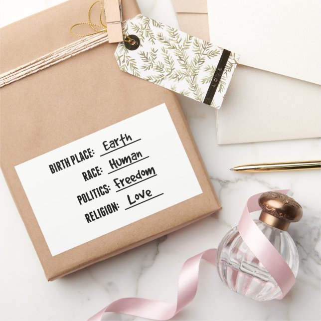 ADESIVO RETANGULAR AMOR E LIBERDADE (Presentear)