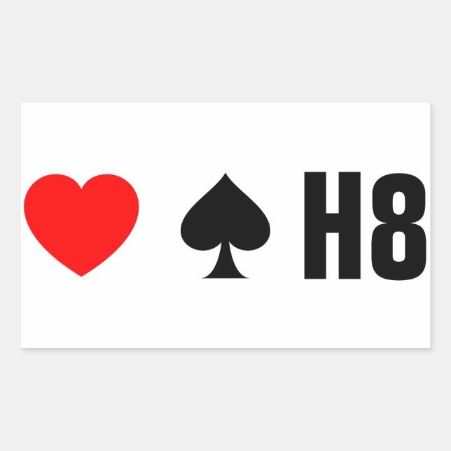 ADESIVO RETANGULAR AMOR TRUMPS ODIO - <3< H8 (Frente)