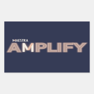 Adesivo Retangular Amplify Stickers