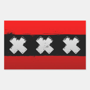 Adesivo Retangular Amsterdão urbana