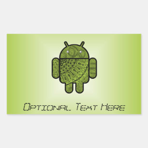 Adesivo Retangular Android™ Pancho Doodle para Android™