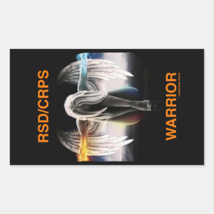 Adesivo Retangular Angel...RSD/CRPS