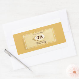 Adesivo Retangular Aniversário personalizável da freira religiosa