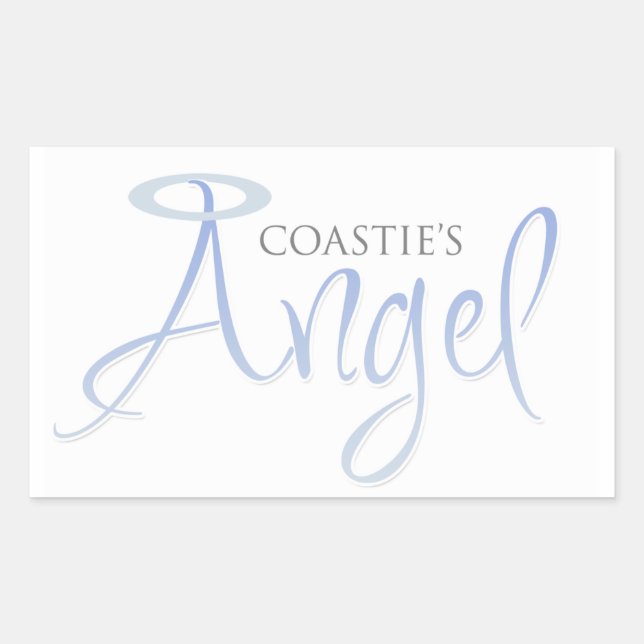 Adesivo Retangular Anjo da Coastie (Frente)