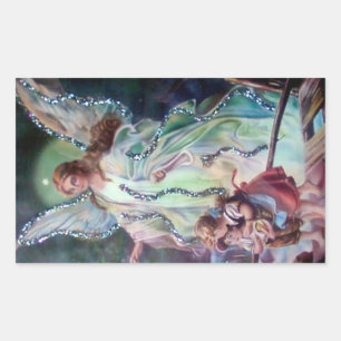 Adesivo Retangular ANJO-DA-GUARDA C. 1900 retangular