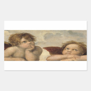 Adesivo Retangular Anjos de Raphael Cherubs