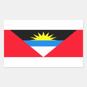 ADESIVO RETANGULAR ANTIGUA E BARBUDA