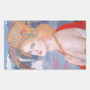 Adesivo Retangular Aoife, c. 1914 por John Duncan