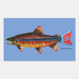 Adesivo Retangular Apache Trout Mug