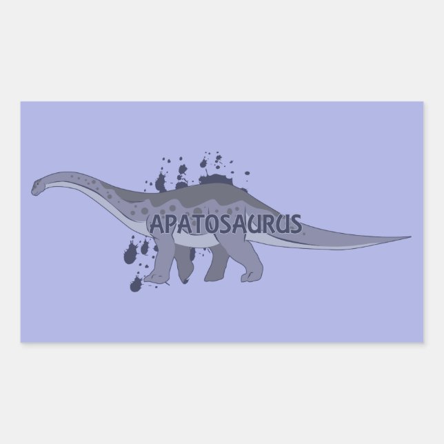 Adesivo Retangular Apatossauro (Frente)