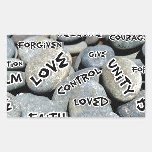 Adesivo Retangular Apenas Notas, Amor