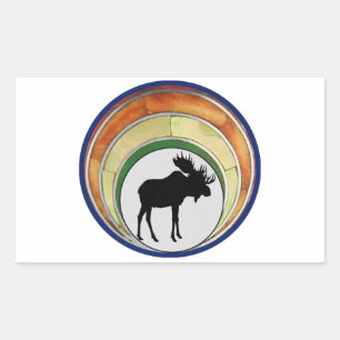 Adesivo Retangular Aquela coroa de alce