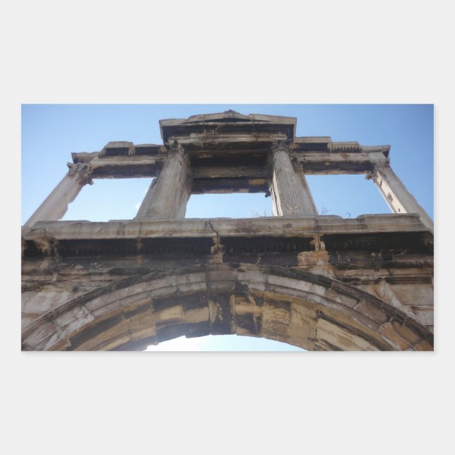 Adesivo Retangular arco de hadrian (Frente)