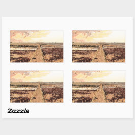 Adesivo Retangular Ardrossan Beach Sunset, Scotland