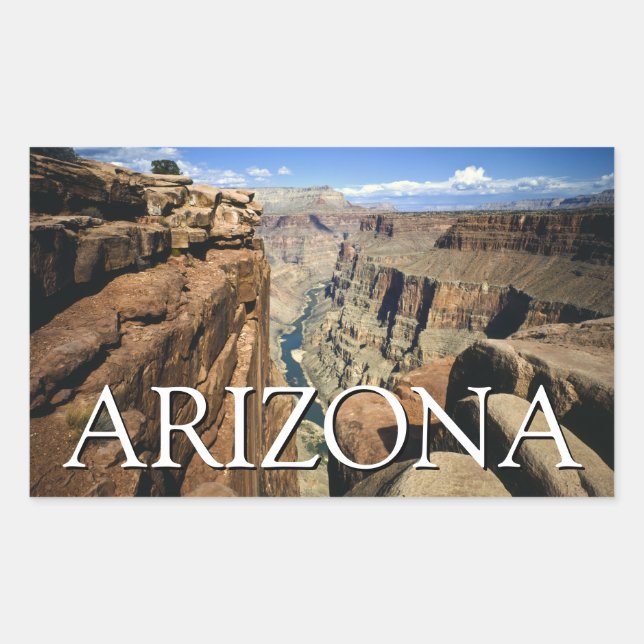 Adesivo Retangular Arizona | Parque Nacional do Grand Canyon (Frente)