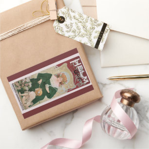 Adesivo Retangular Arte Antiga Arte Nova Helm Cacao por Privat Livemo