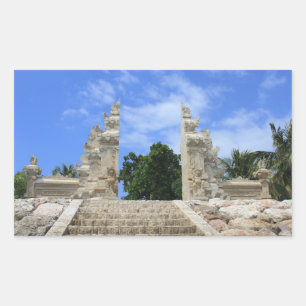 Adesivo Retangular Arte balinesa