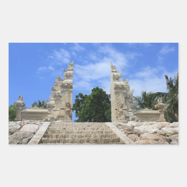 Adesivo Retangular Arte balinesa (Frente)