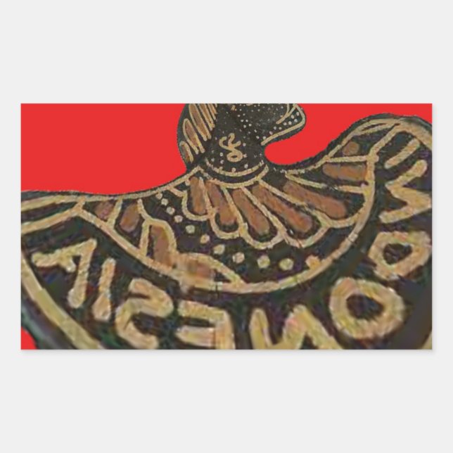 Adesivo Retangular Arte Cultural De Fantoche Sombra Indonésia (Frente)