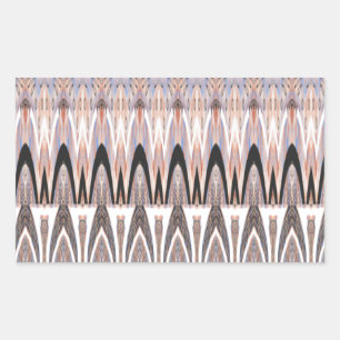 Adesivo Retangular Arte de Impressão de Padrão Abstrato Incrível