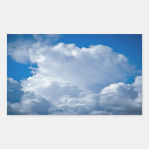 Adesivo Retangular arte vo1 do céu azul