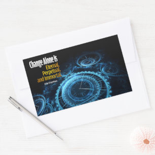 Adesivo Retangular Arthur Schopenhauer Inspirational Cote "Mudança"