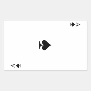 Adesivo Retangular Ás de Espadas