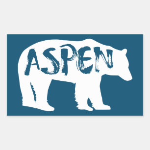 Adesivo Retangular Aspen Colorado Bear