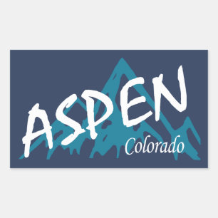 Adesivo Retangular Aspen Colorado Mounties
