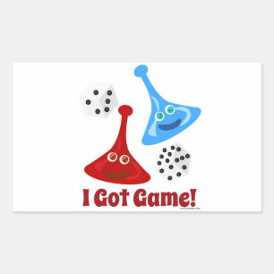 Adesivo Retangular Assim eu obtive o jogo