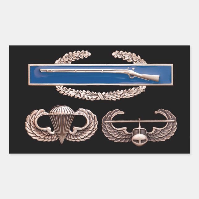 Adesivo Retangular Atentado Aéreo de CIB Airborne (Frente)