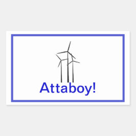 Adesivo Retangular Atta Boy Wind Turbine