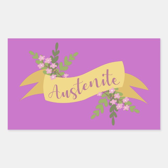 Adesivo Retangular Austenite I (Frente)