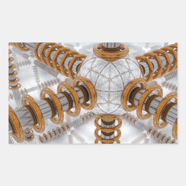 Adesivo Retangular Automação avançada (Frente)