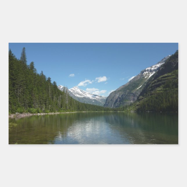Adesivo Retangular Avalanche Lake I no Parque Nacional Glacier (Frente)