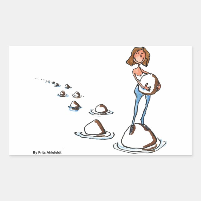 Adesivo Retangular Avançar (Frente)