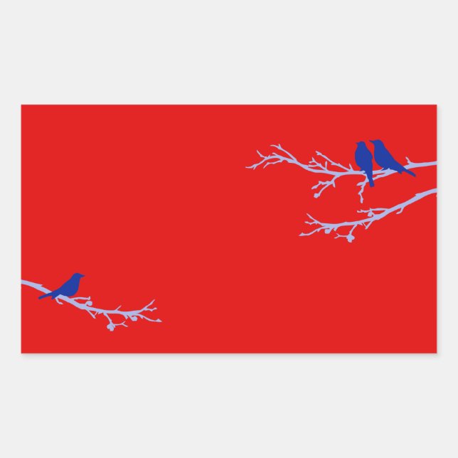 Adesivo Retangular aves mods (Frente)
