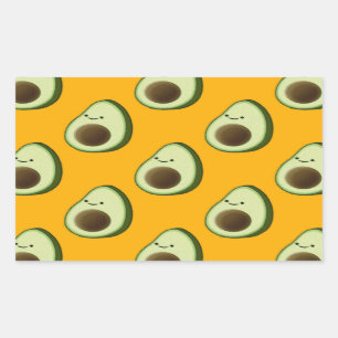 Adesivo Retangular Avocado Pattern