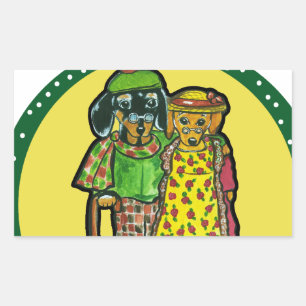 Adesivo Retangular Avós Doxies