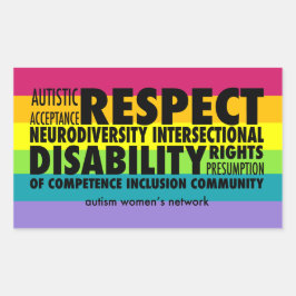 Adesivo Retangular AWN Rainbow Pride Sticker