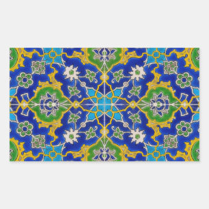 Adesivo Retangular azulejo iznik