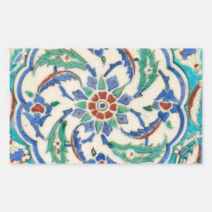 Adesivo Retangular azulejo iznik