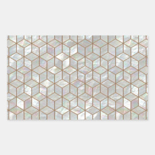 Adesivo Retangular Azulejos da madrepérola