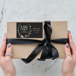 Adesivo Retangular Baby In Bloom Chic Black Modern