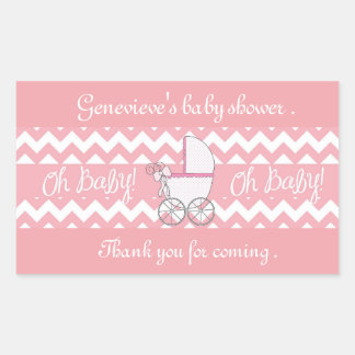 Adesivo Retangular Babyshower