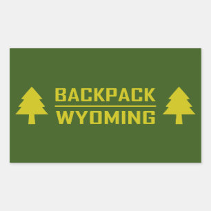 Adesivo Retangular Backpack Wyoming
