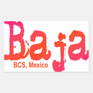 Adesivo Retangular Baja, BCS, México