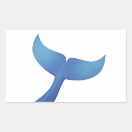 Adesivo Retangular Baleia-jubarte V2