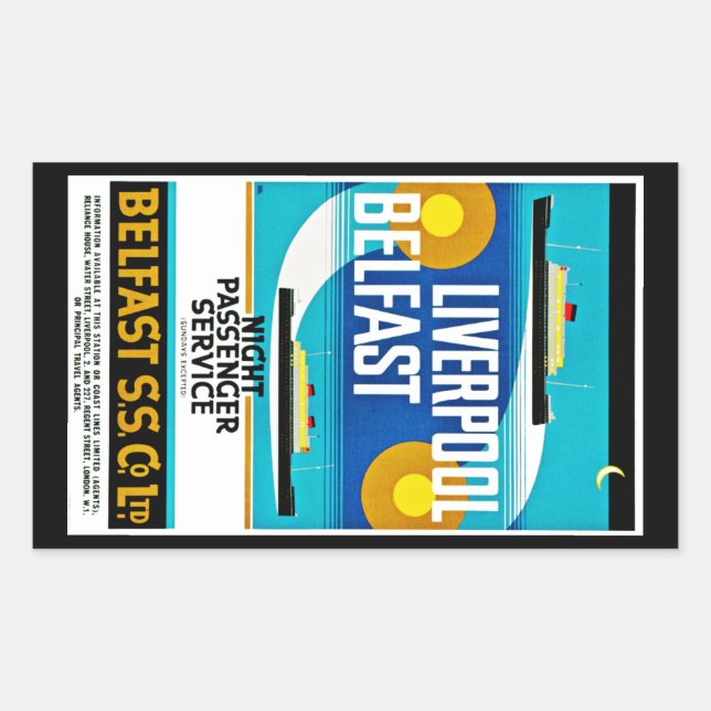 Adesivo Retangular Balsa Liverpool - Belfast (Frente)