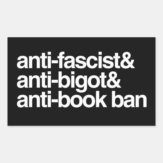 Adesivo Retangular Bandas Anti-Livros (Frente)